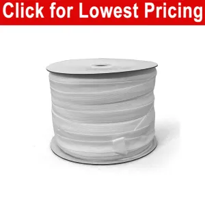 1/2" White Elastic Roll (250 Meters)