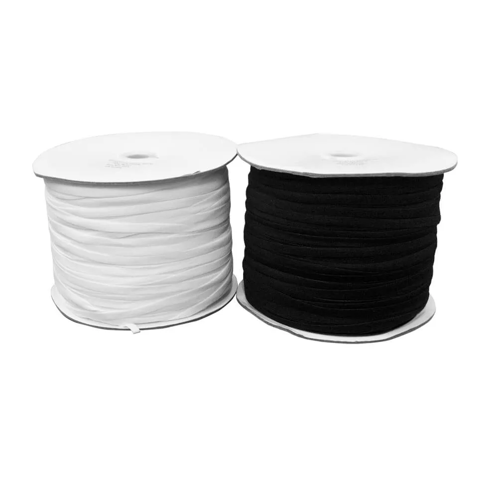 1/4" Black Elastic Roll (320 Meters)