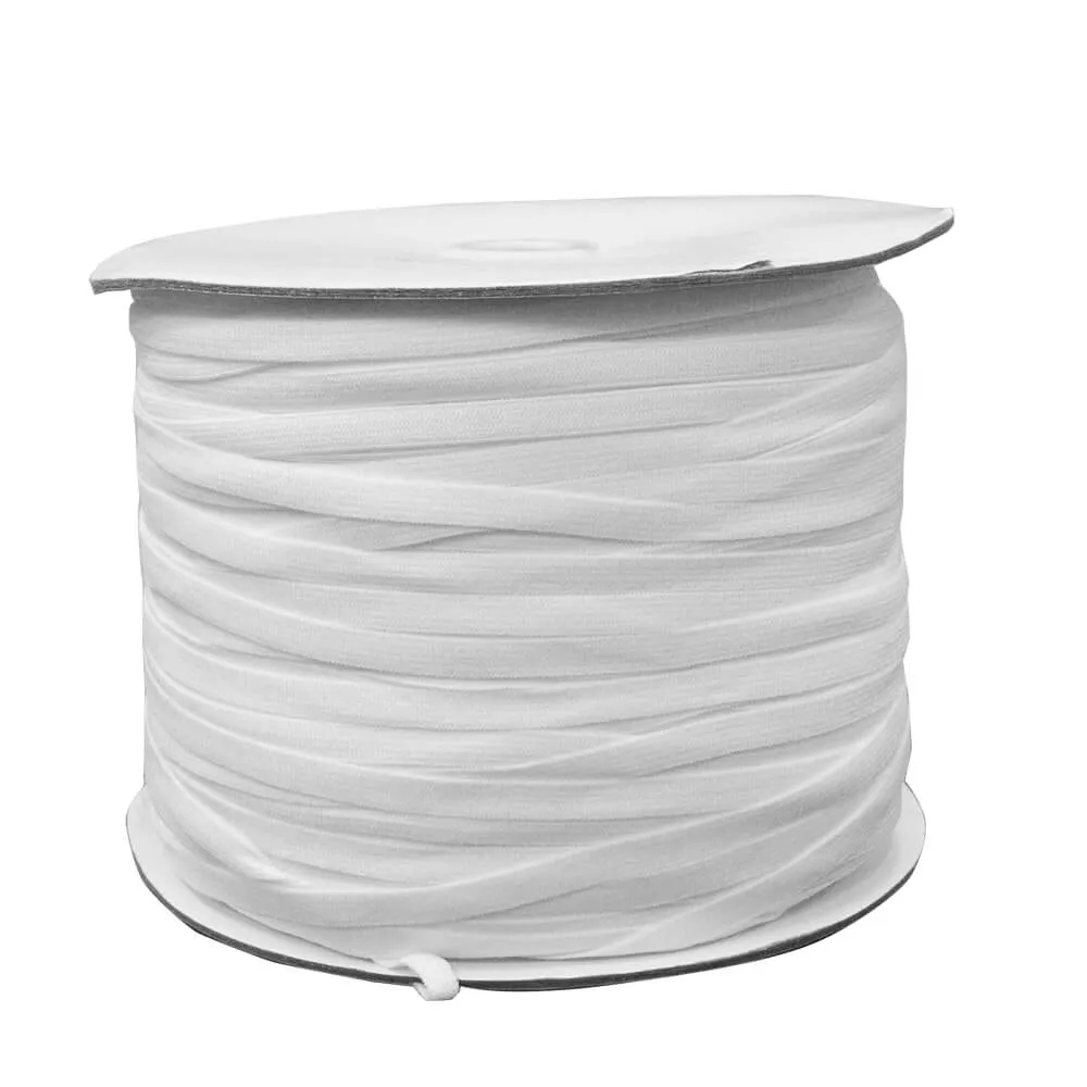 1/4" White Elastic Roll (320 Meters)