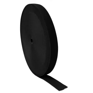 1" Black Elastic Roll (50 Meters)