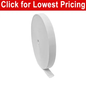 1" White Elastic Roll (50 Meters)