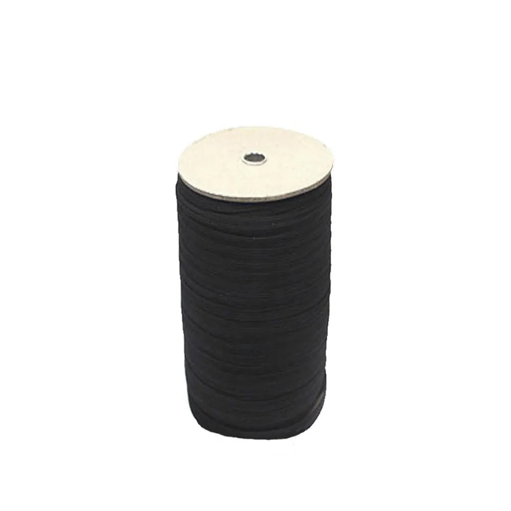 3/4" Black Elastic Roll (125 Meters)