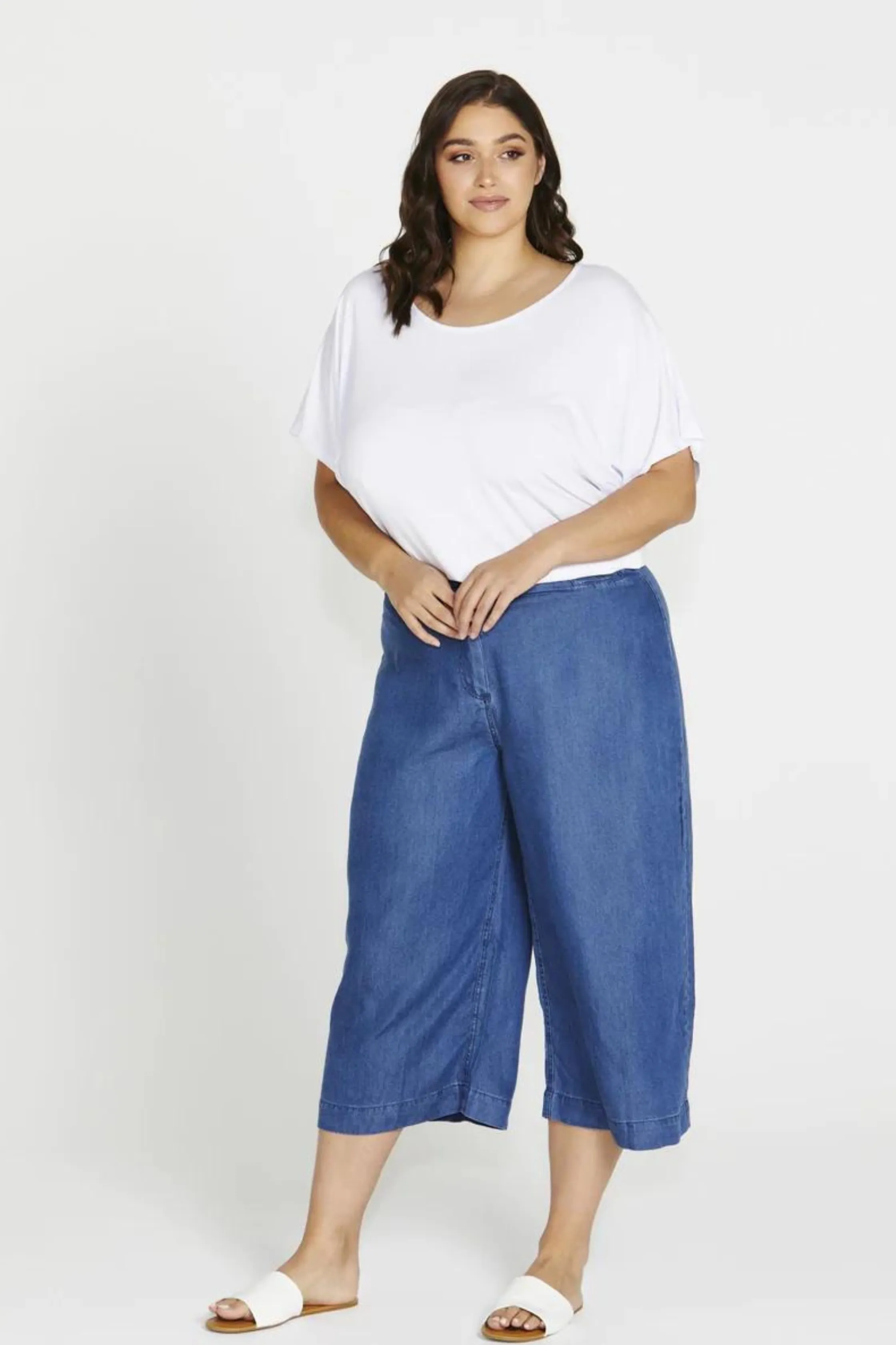 APOLLO BAY LYOCELL CROP PANT - Antique Indigo