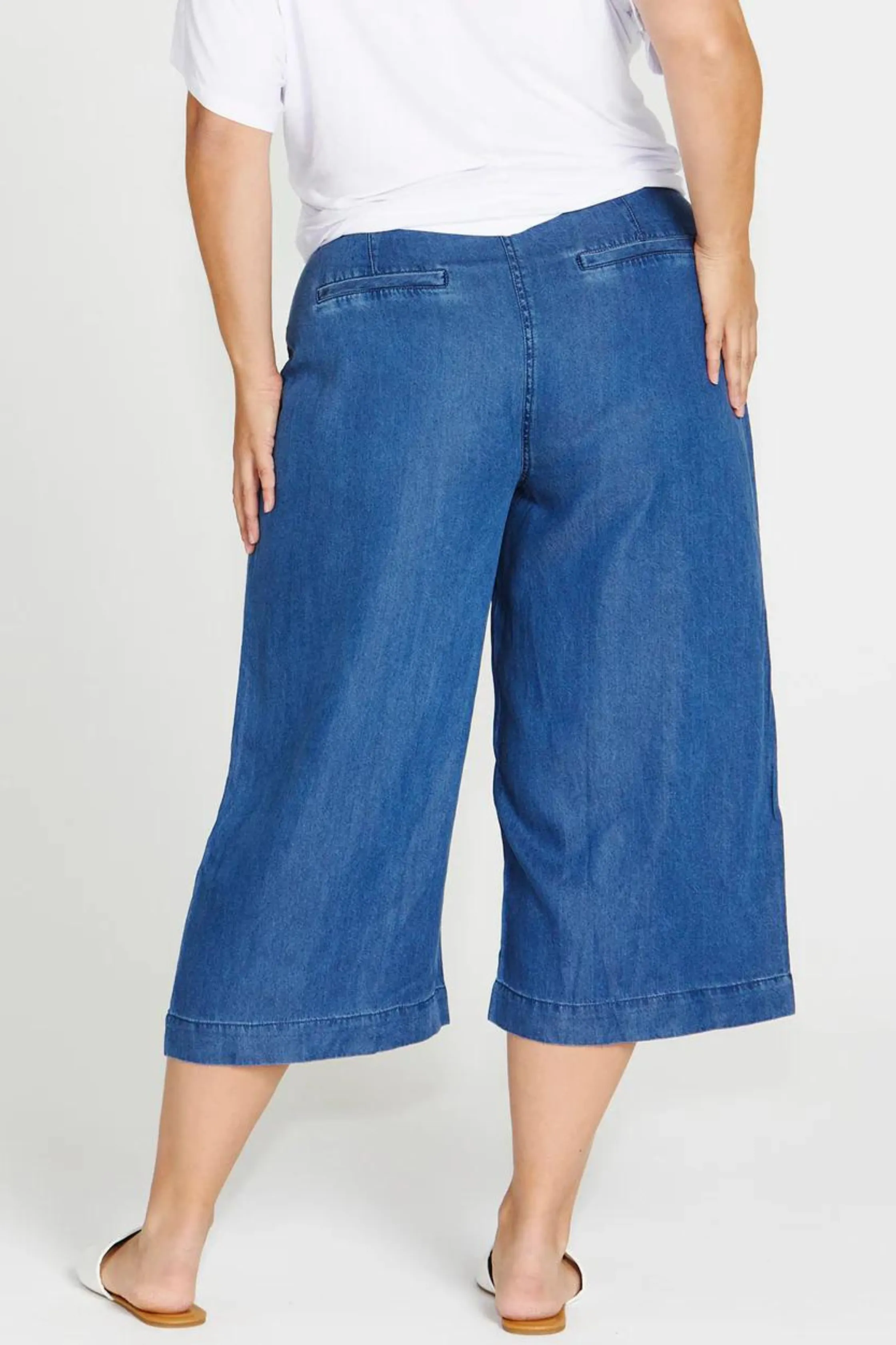 APOLLO BAY LYOCELL CROP PANT - Antique Indigo