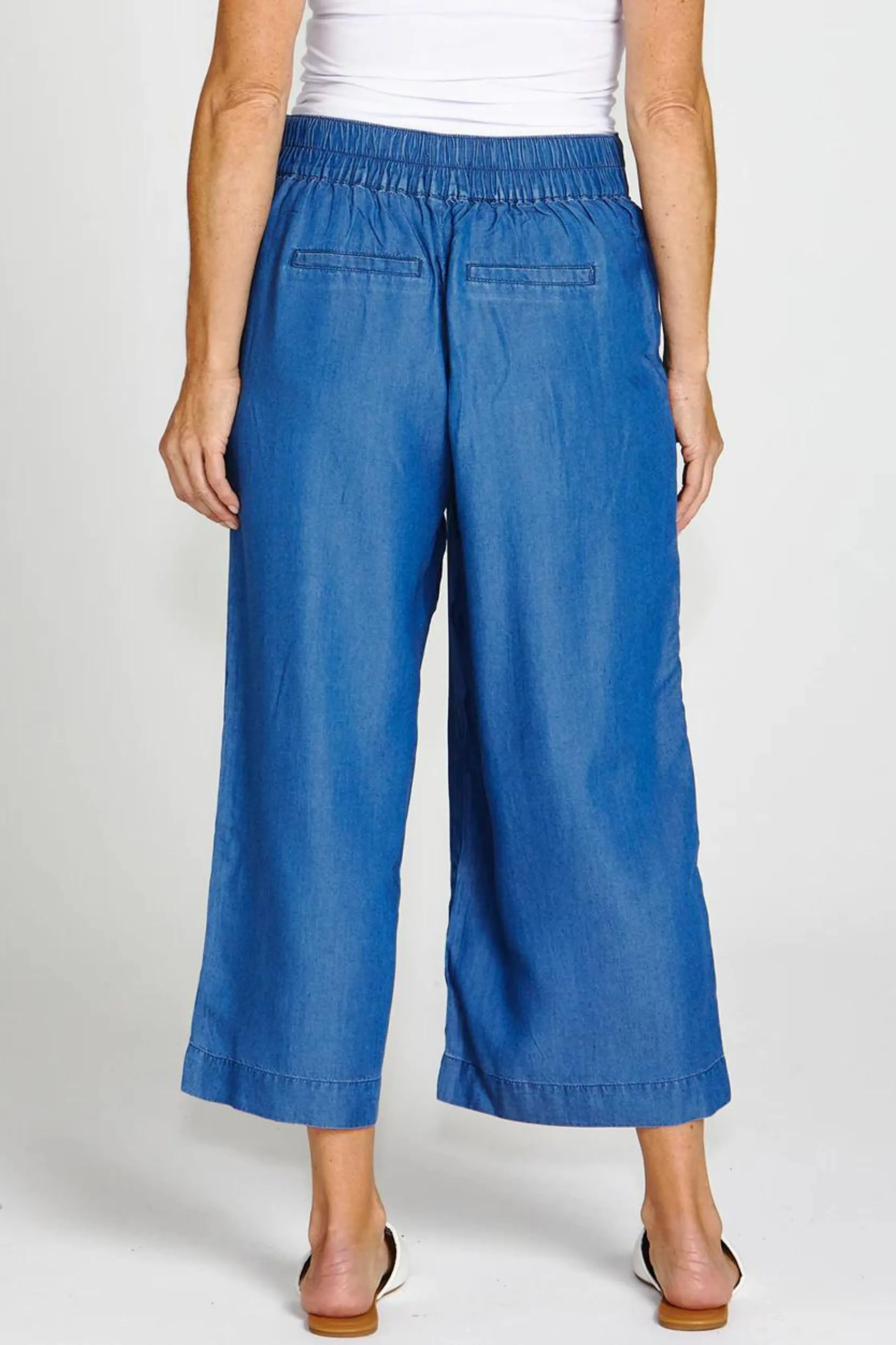 APOLLO BAY LYOCELL CROP PANT - Antique Indigo