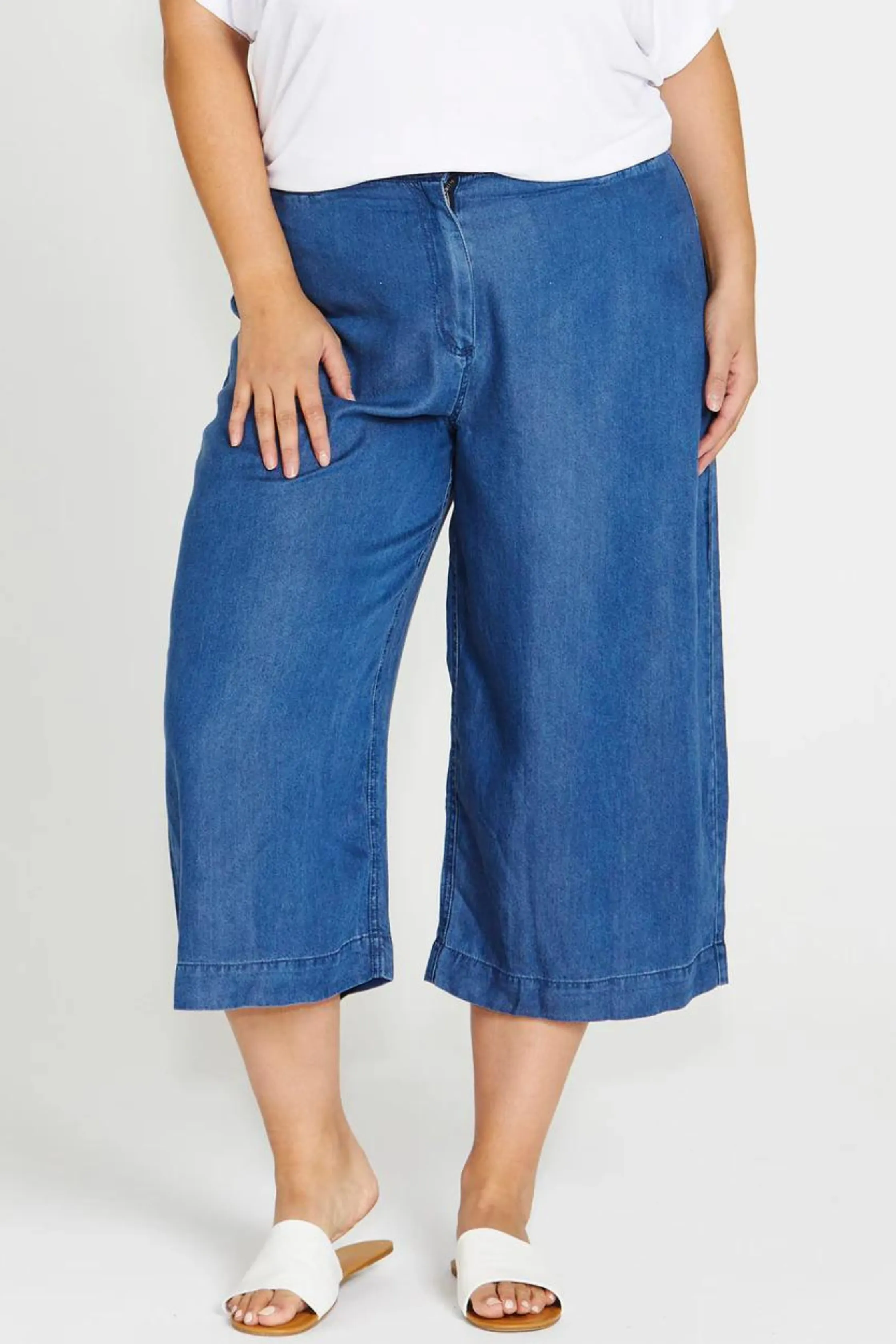 APOLLO BAY LYOCELL CROP PANT - Antique Indigo