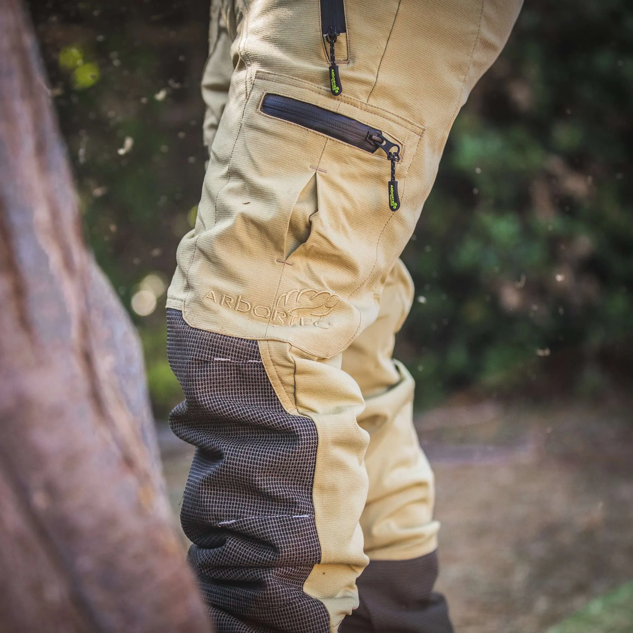 AT4060 Breatheflex Pro Chainsaw Pants Design A Class 1 - Beige