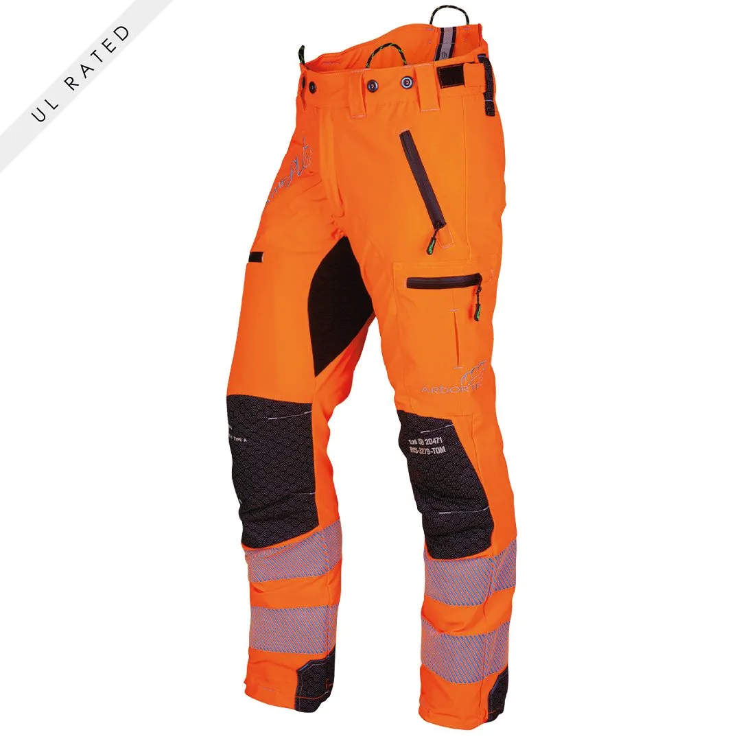 AT4060(US) Breatheflex Pro Chainsaw Pants UL Rated - Hi-Viz Orange