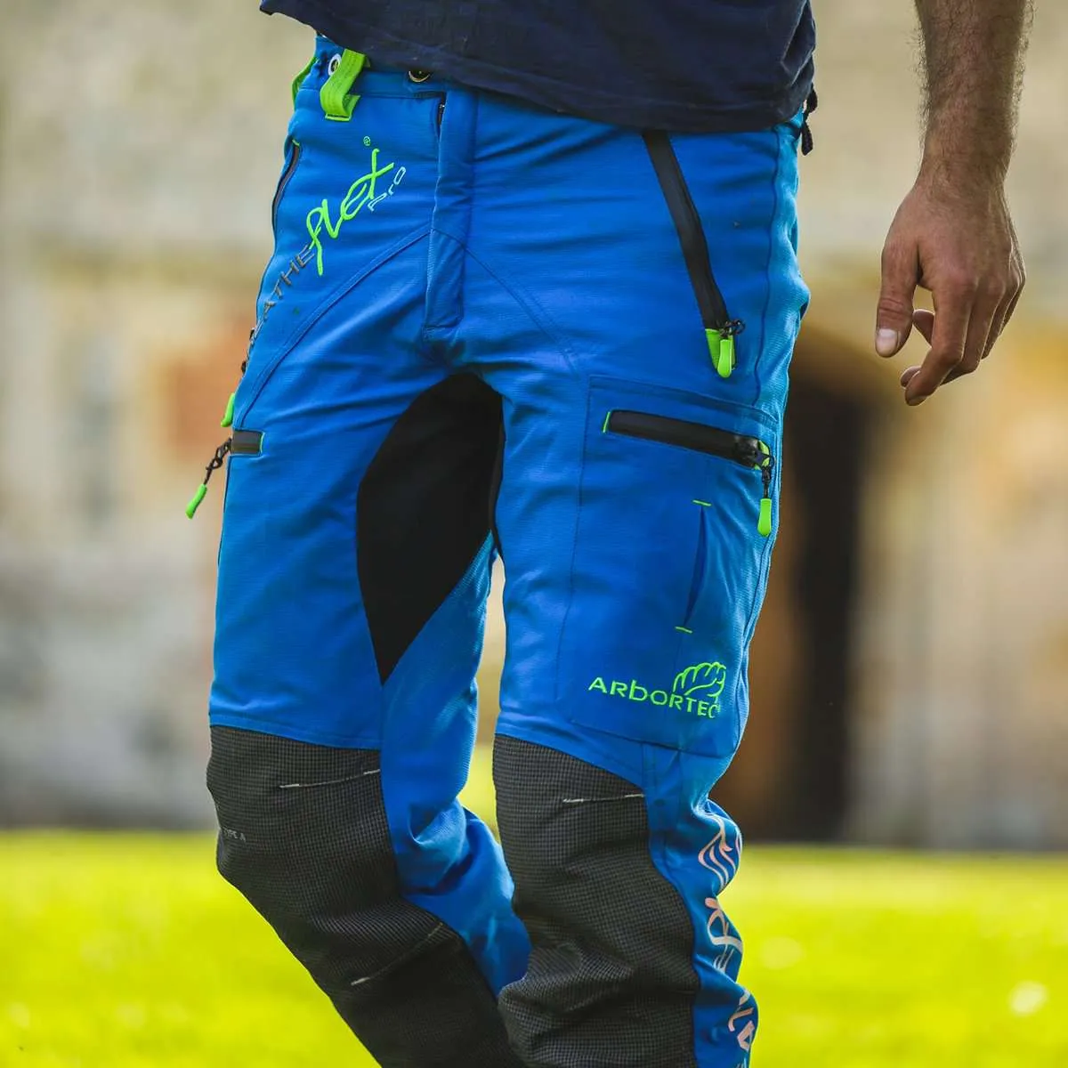 AT4070 Breatheflex Pro Chainsaw Pants Design C Class 1 - Blue