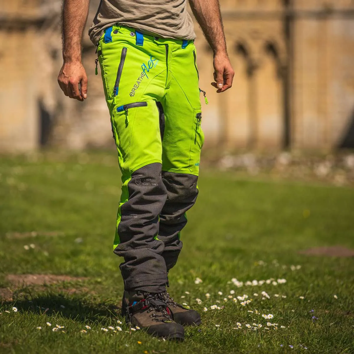 AT4070 Breatheflex Pro Chainsaw Pants Design C Class 1 - Lime