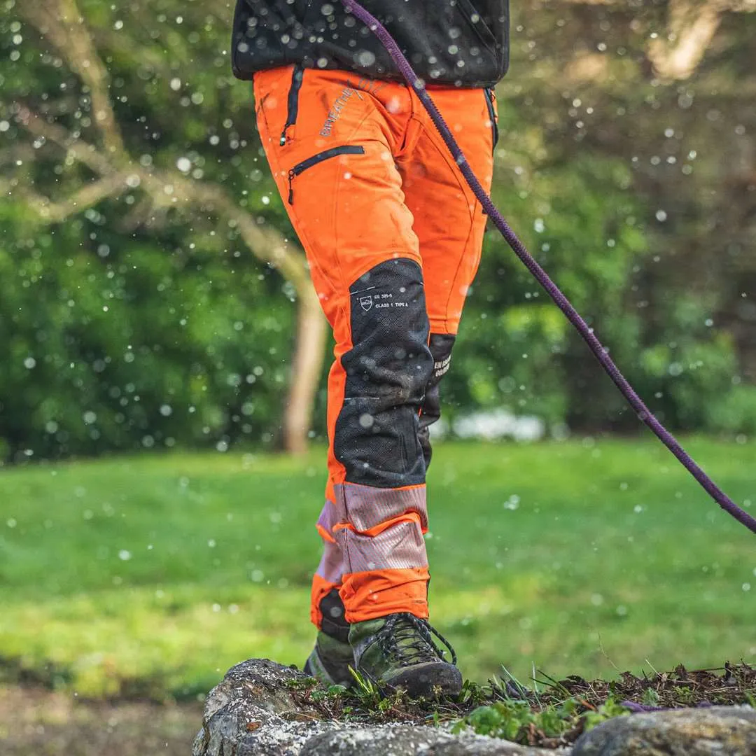 ATHV4060 Breatheflex Pro Chainsaw Pants Design A Class 1 - Hi-Viz Orange