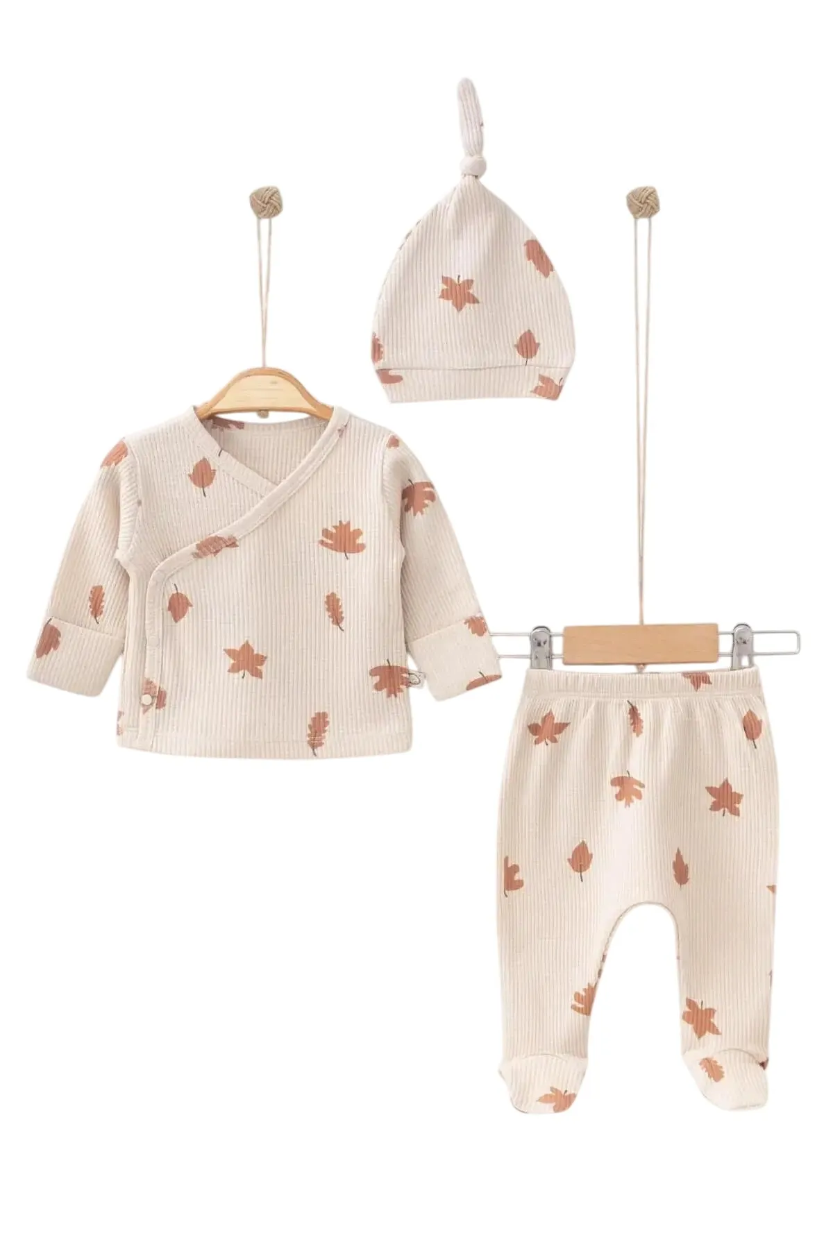 Autumn Leaf Baby Clothes Set - 3 Pcs