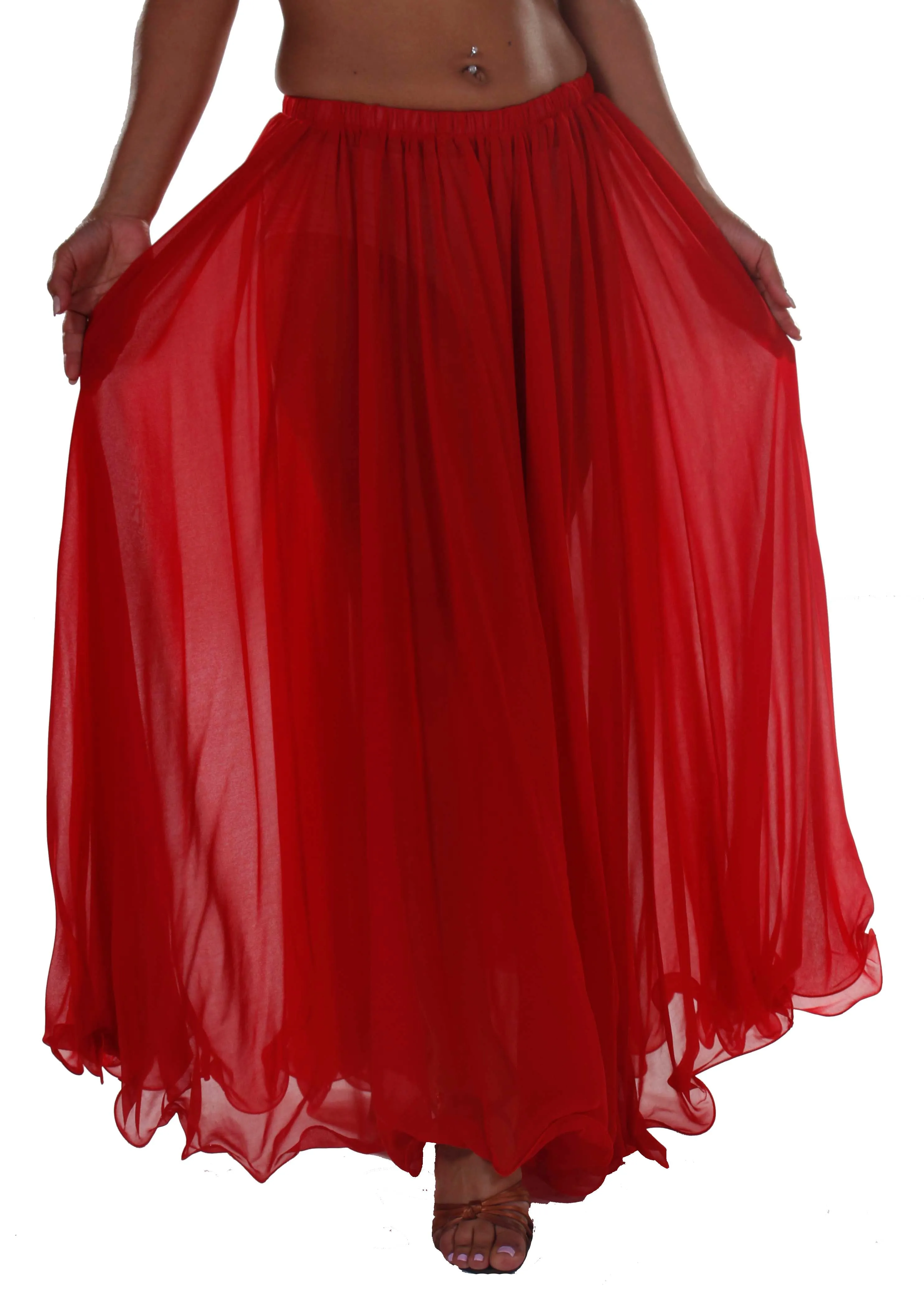 Belly Dance Chiffon Full Circular Skirt