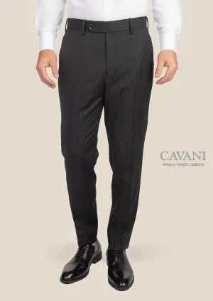 Black Pinstripe Pants