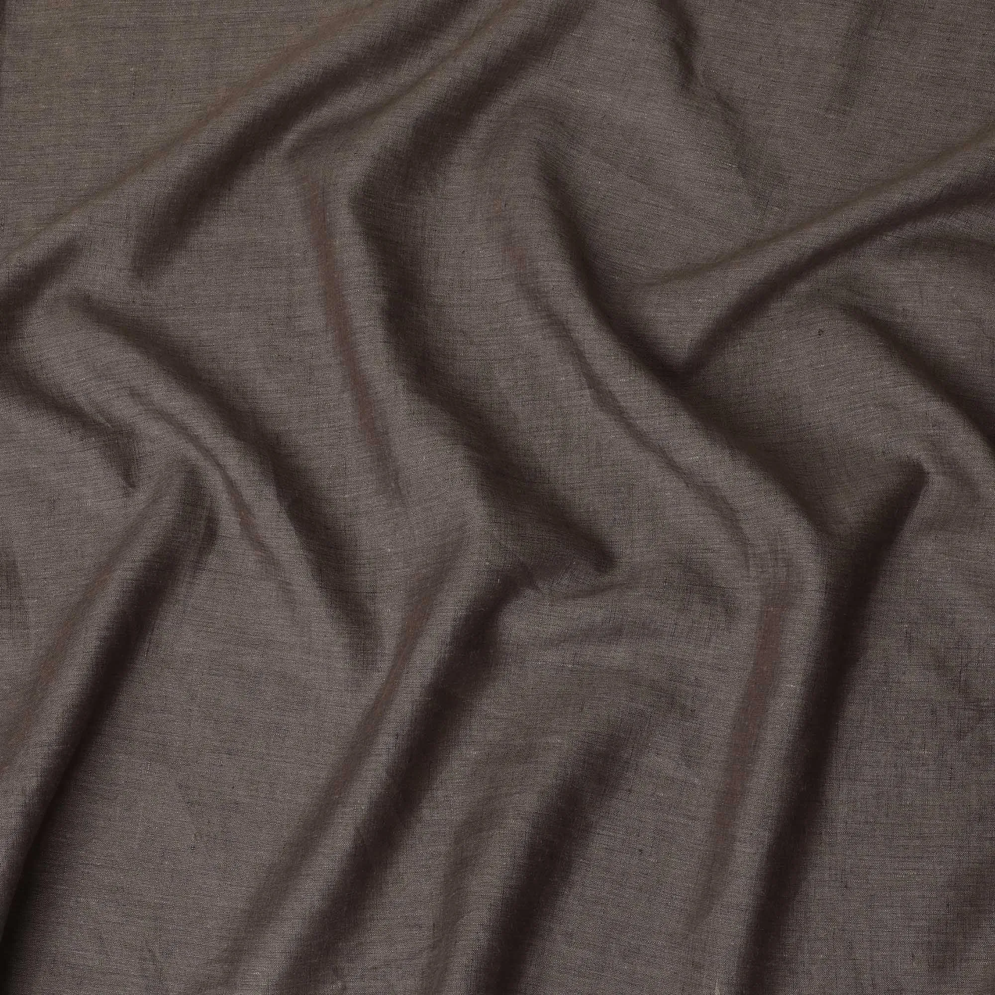 Brown Plain Premium pure linen fabric 60Lea-D16273