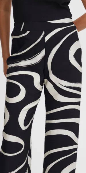 B.Young Wavy Print Pants