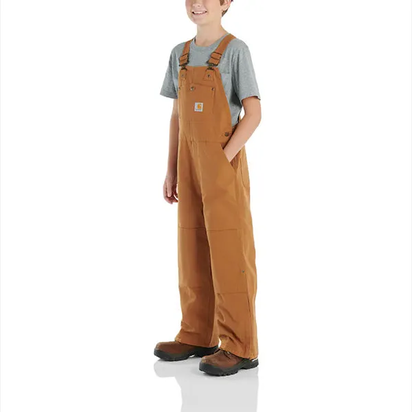 CARHARTT CANVAS INS BIB OVERALL CHILD CARHARTT BROWN