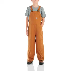 CARHARTT CANVAS INS BIB OVERALL CHILD CARHARTT BROWN