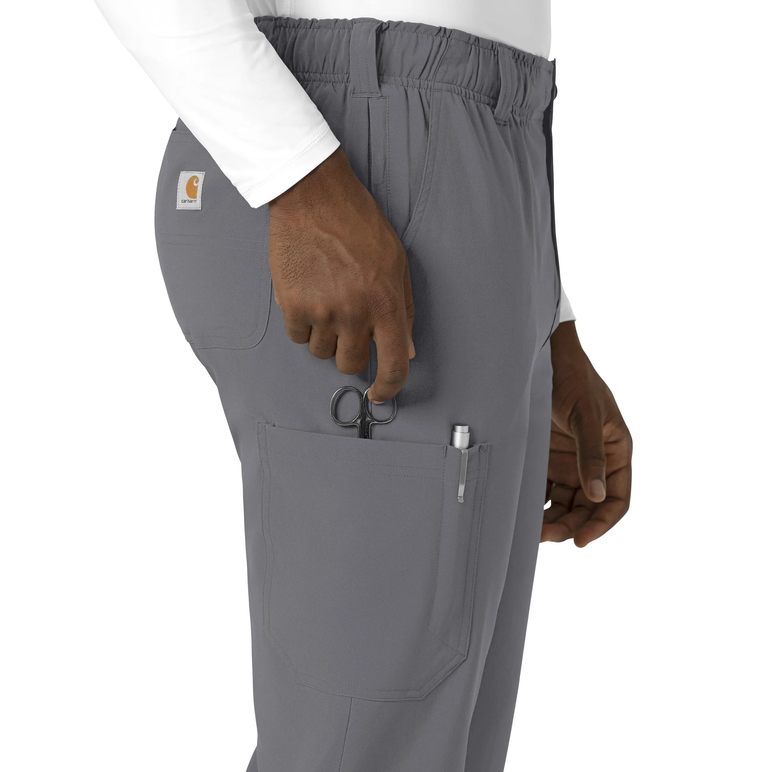 Carhartt Force Cross-Flex Men's Straight Leg Scrub Pant - Pewter