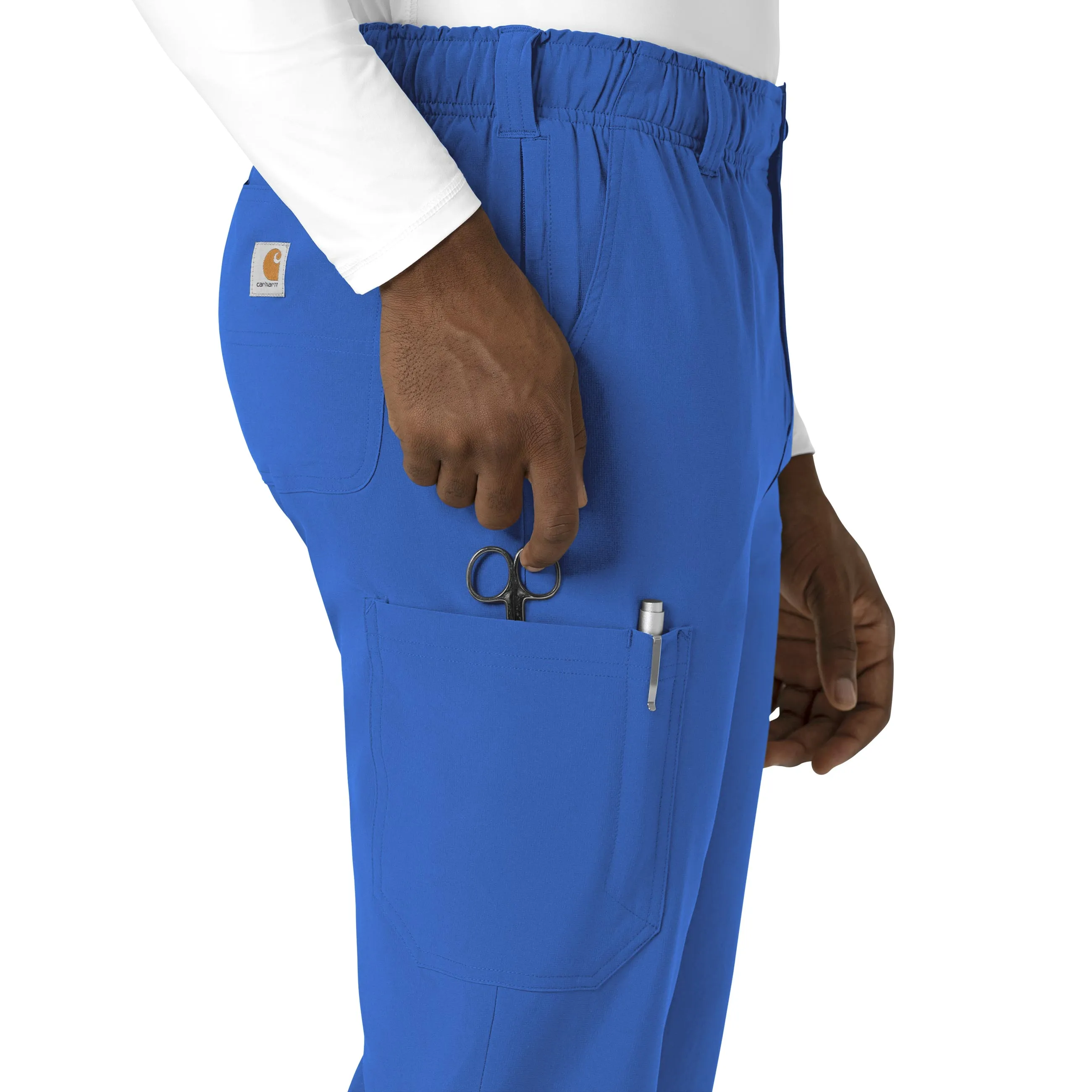 Carhartt Force Cross-Flex Men's Straight Leg Scrub Pant - Royal