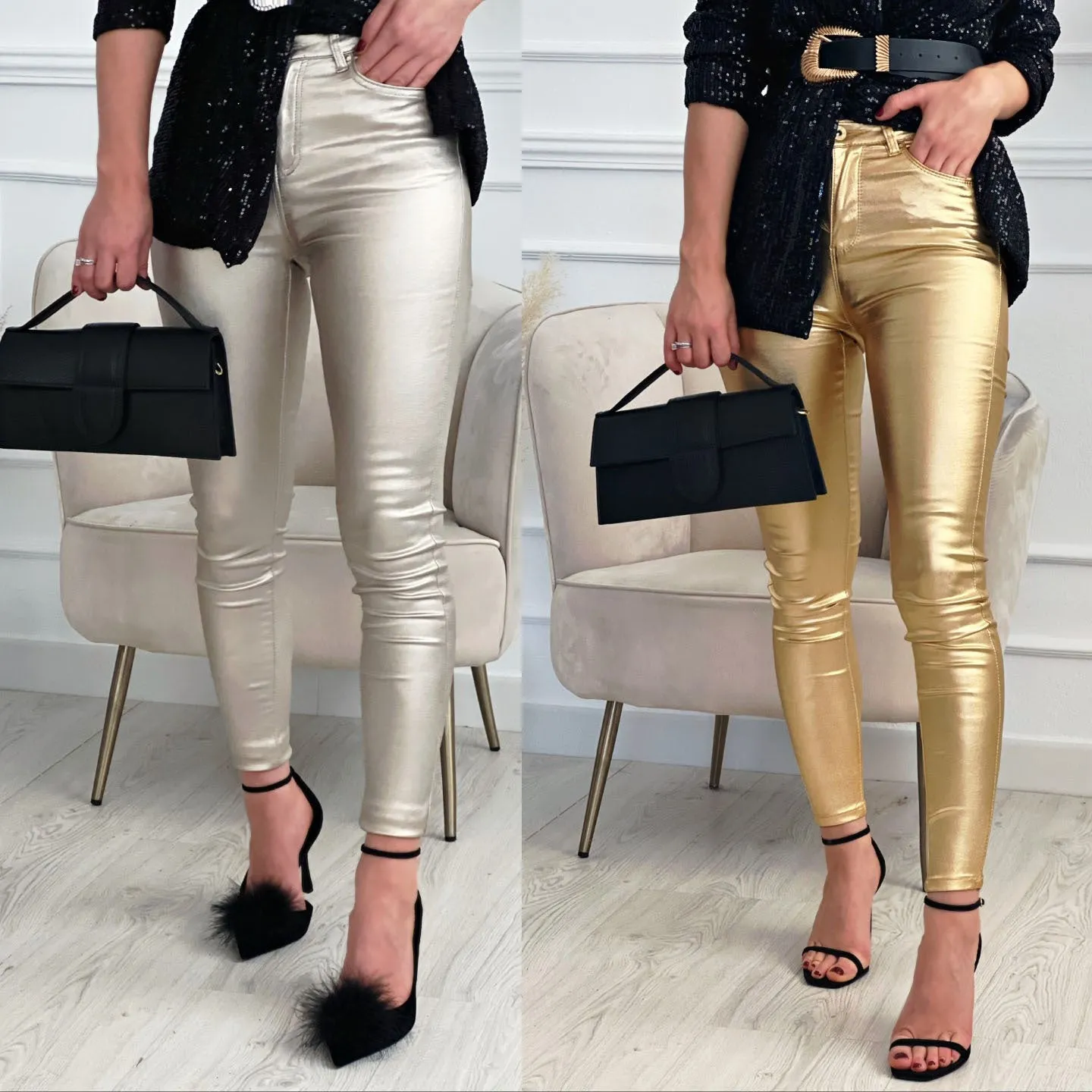 Casual Skinny Pocket Pants