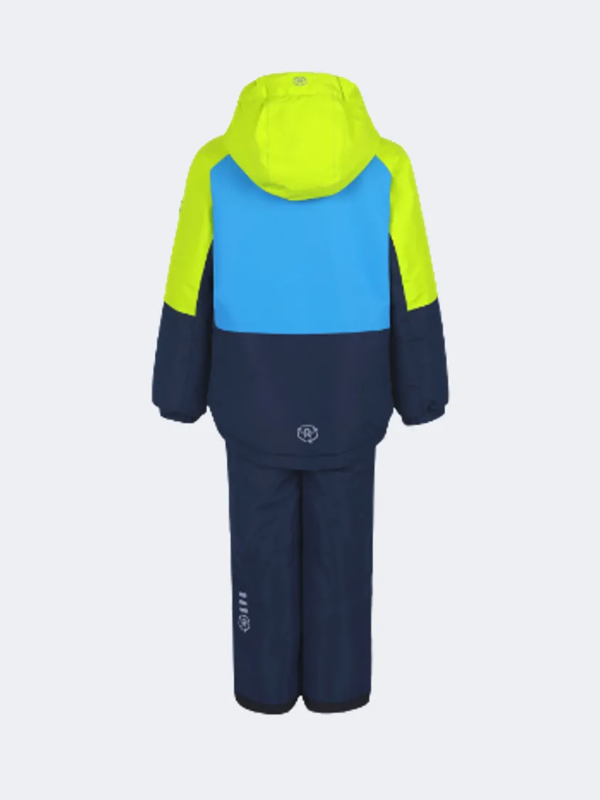 Color Kids Colorblock Af 10.000 Boys Skiing Set Eclipse