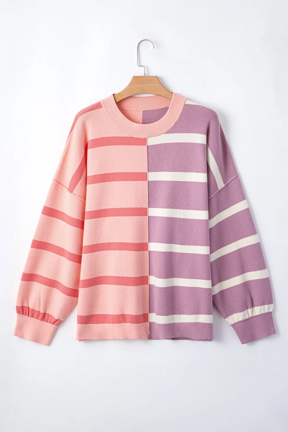 Colorblock Oversized Sweater