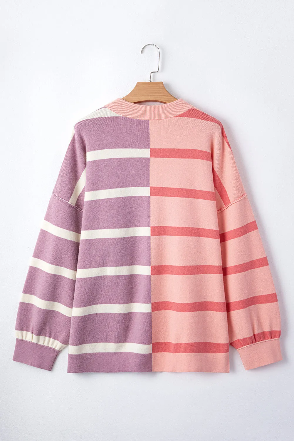 Colorblock Oversized Sweater