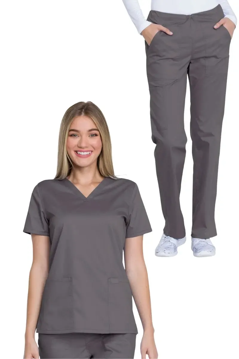 Dickies Industrial Women's Scrub Set | Pewter