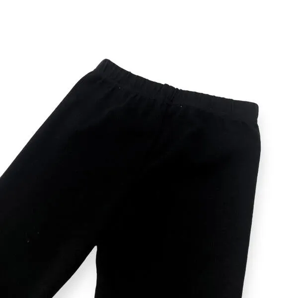 Embellished Trim Leggings - Black