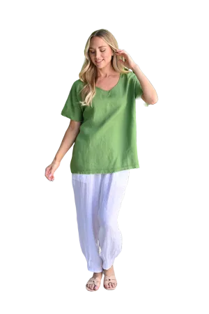 Frey Hem Top Green