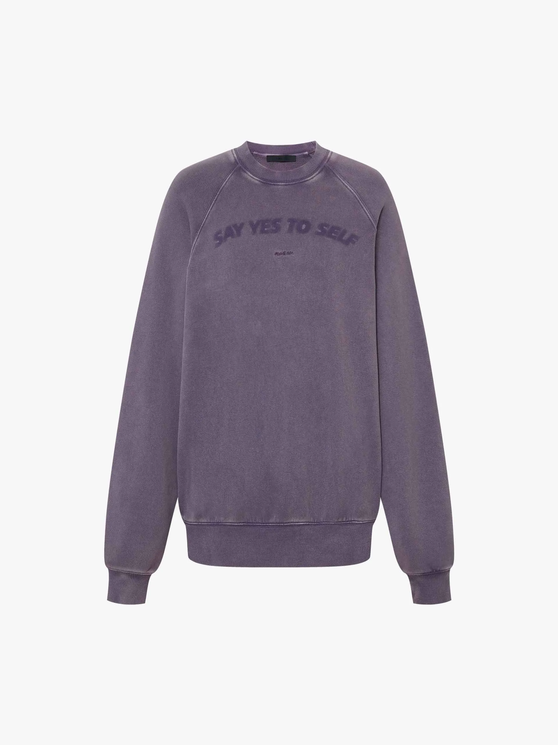 Front Slogan Cotton Sweatshirt