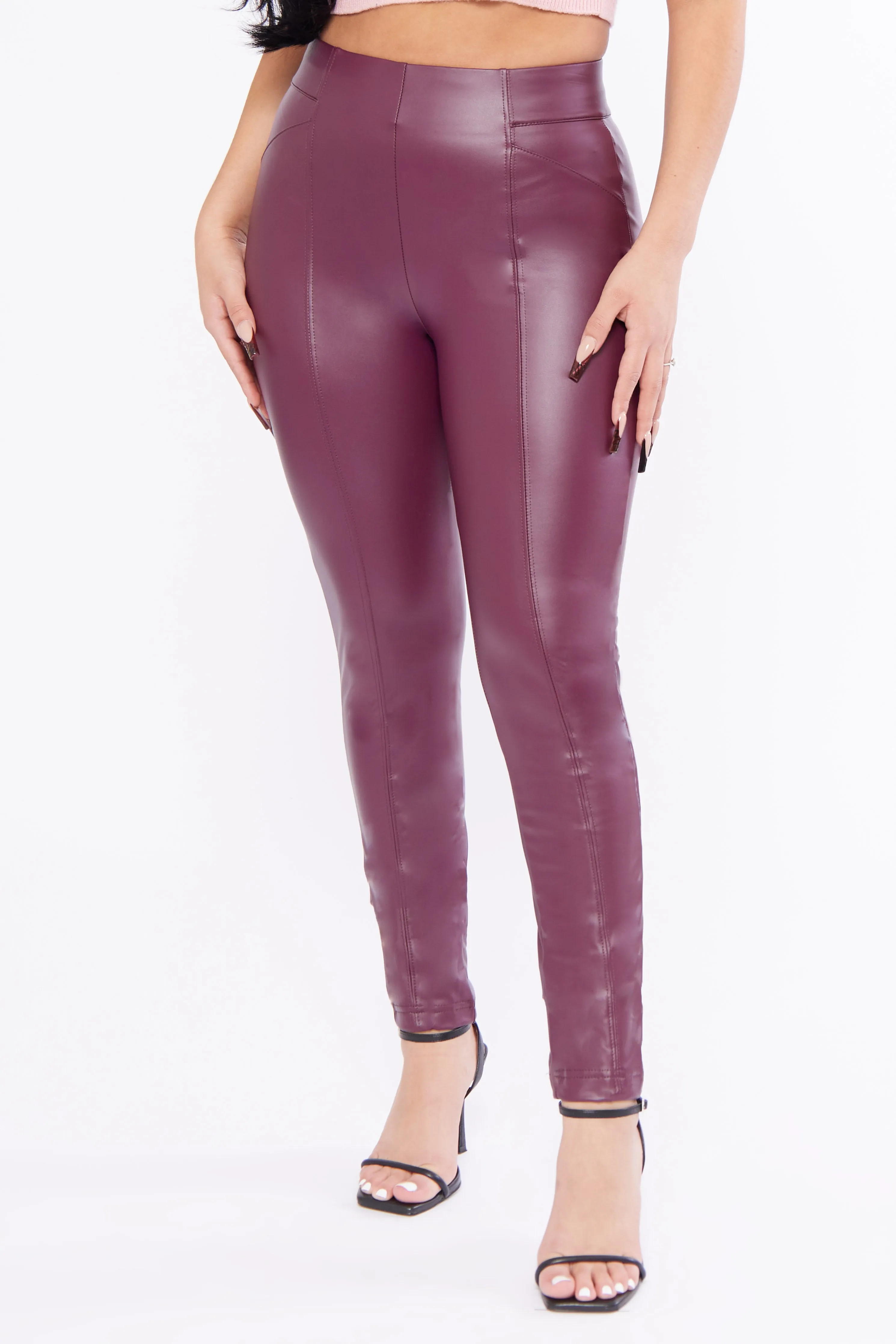 Girls Night Out High-rise Vegan Leather