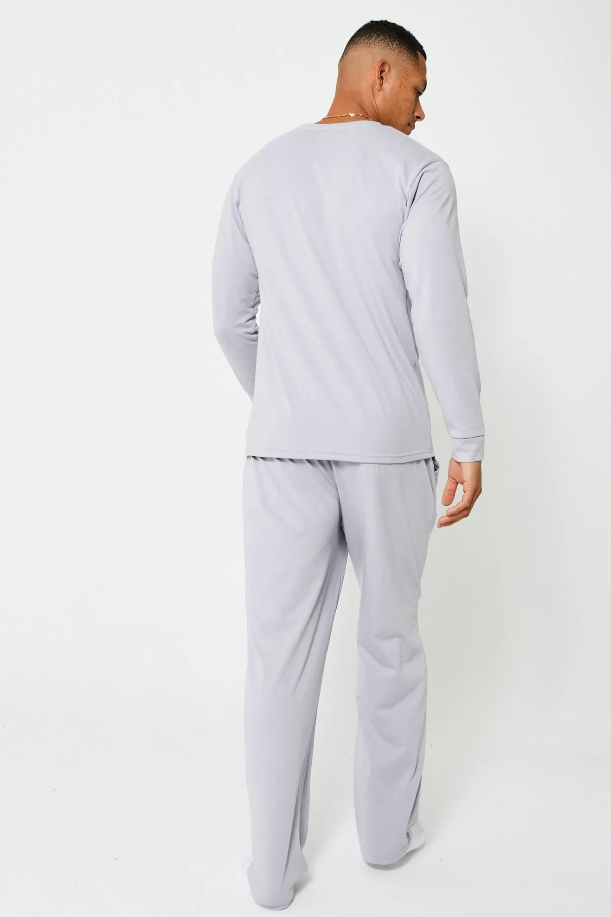 Green Street Cotton Pyjama Set - Grey