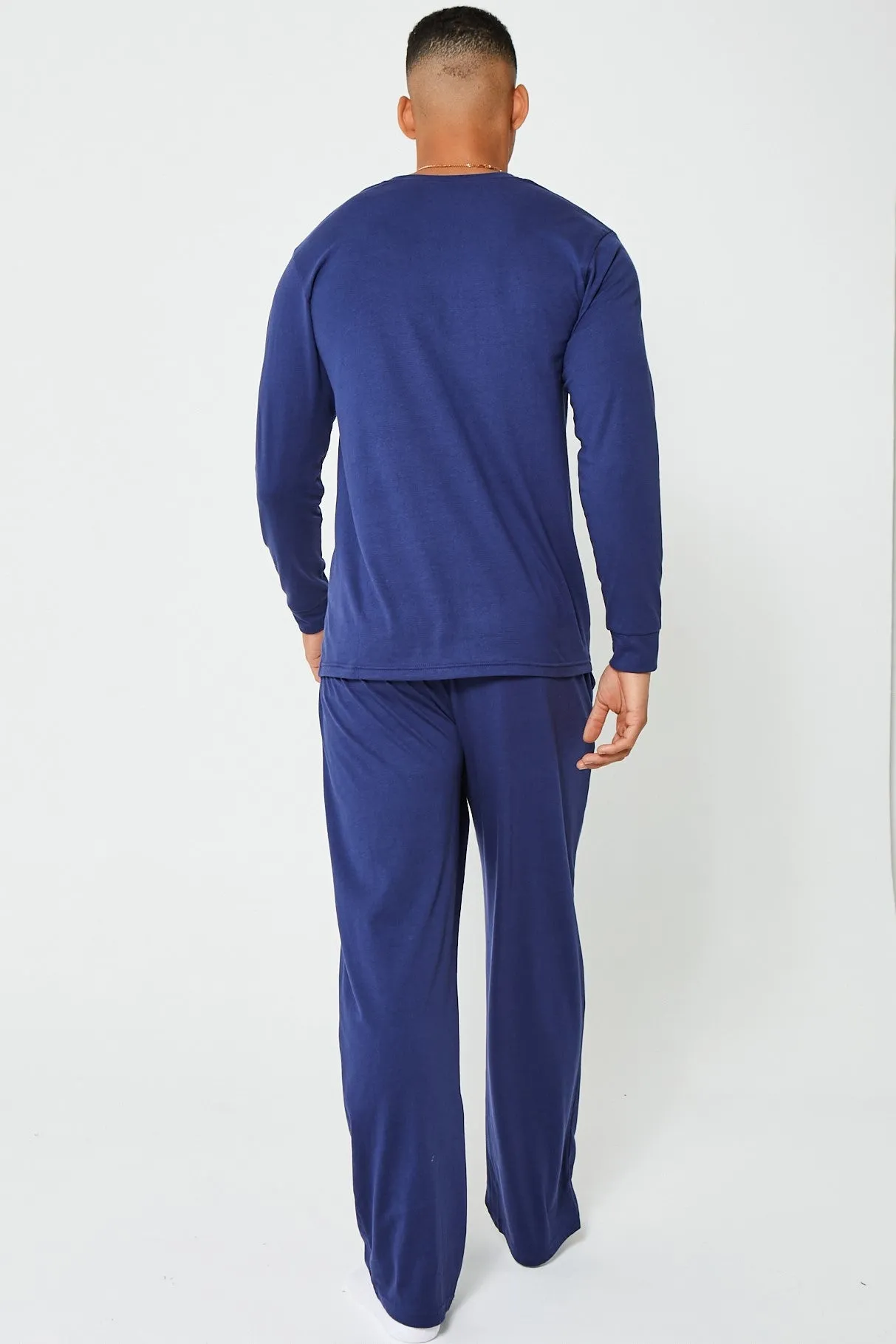 Green Street Cotton Pyjama Set - Navy