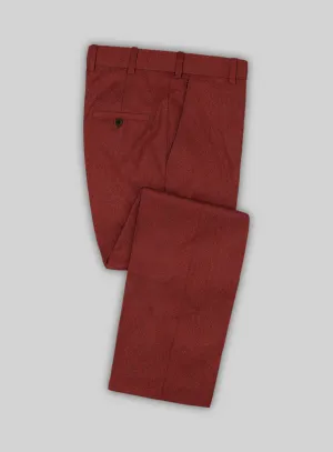 Italian Plicio Auburn Wool Pants