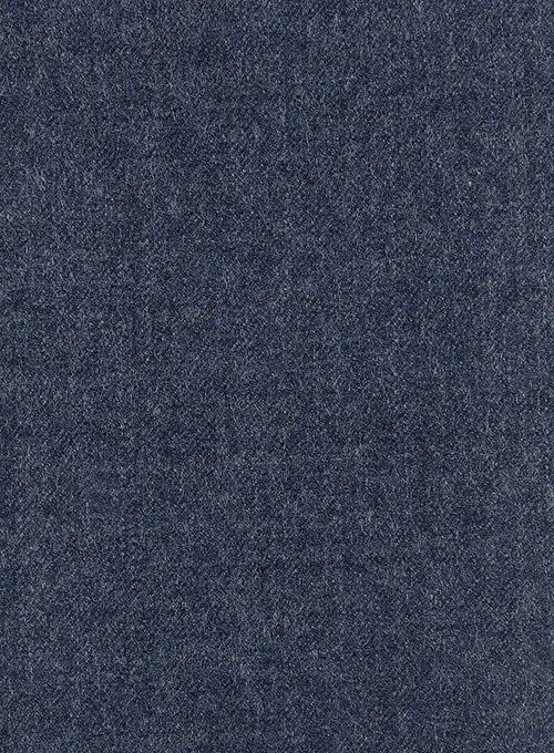 Italian Wool Cashmere Empire Blue Pants