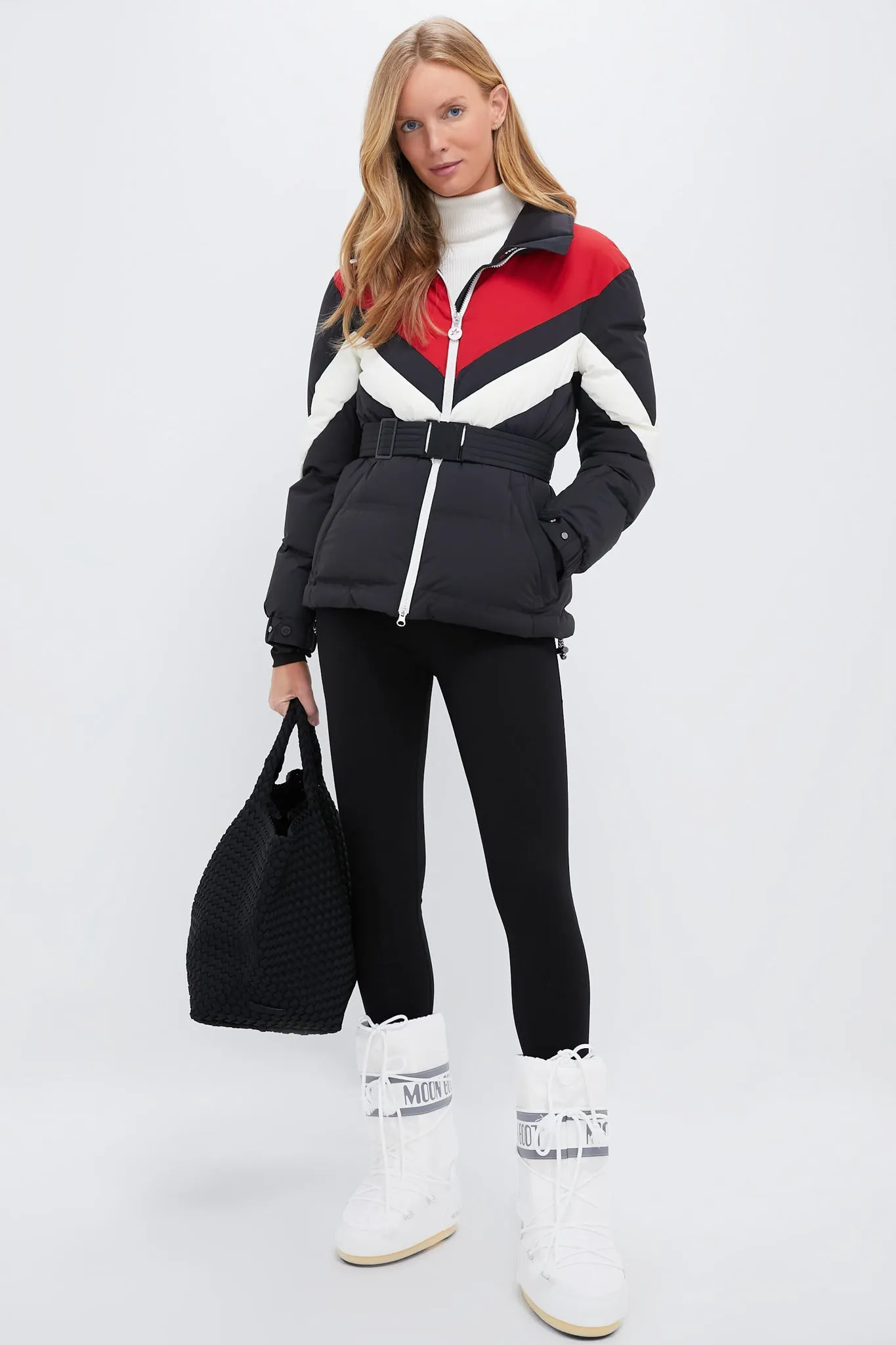 Jet Black and Red JG Ski Parka