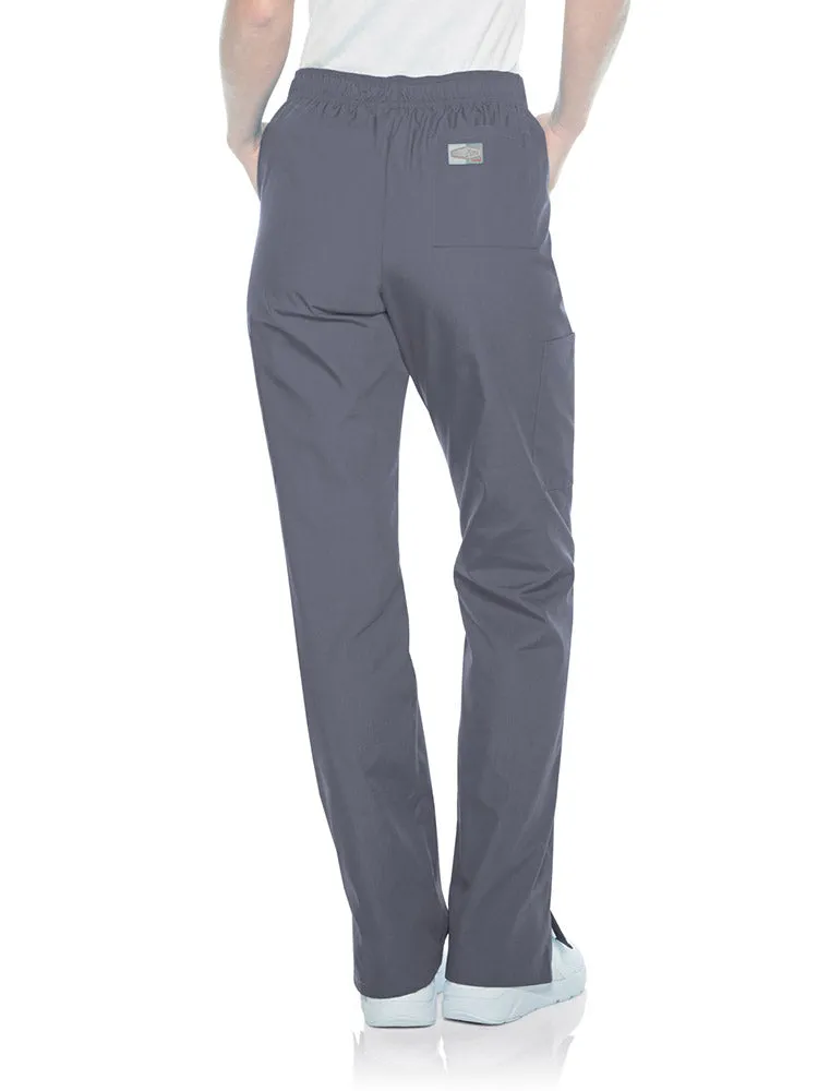 Landau ScrubZone Women's Straight Leg Cargo Pants | Grey