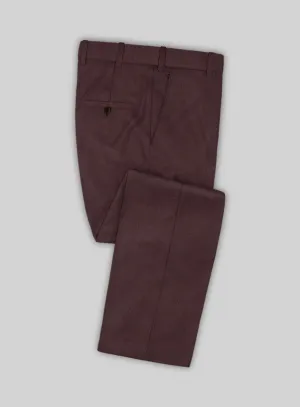 Lanificio Zegna Traveller Wine Wool Pants