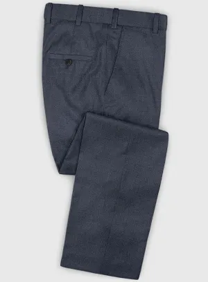 Lanificio Zegna Trofeo Slate Blue Wool Pants