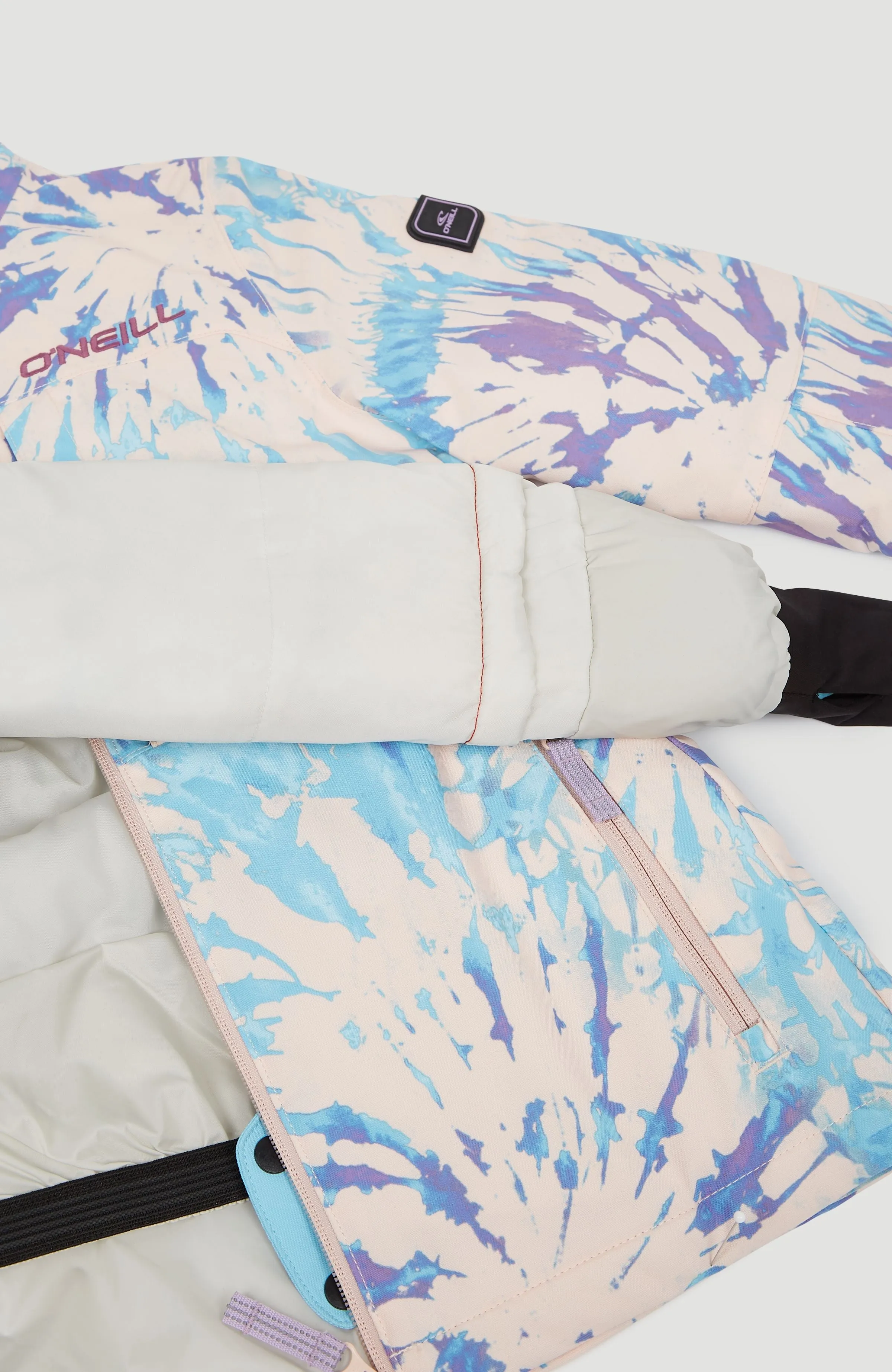 Lite Printed Snow Jacket | Pink Tie Dye