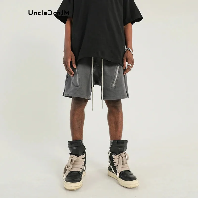 Loose Hanging Crotch Shorts for Men - Double Open Zippered - Summer Vibes