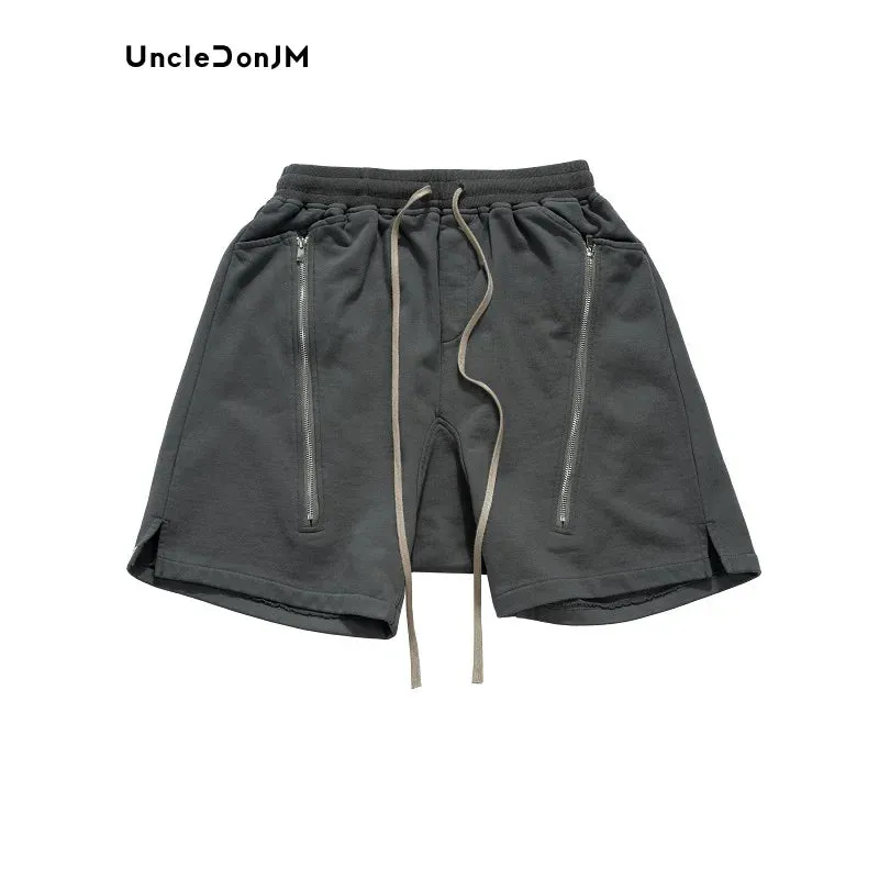 Loose Hanging Crotch Shorts for Men - Double Open Zippered - Summer Vibes