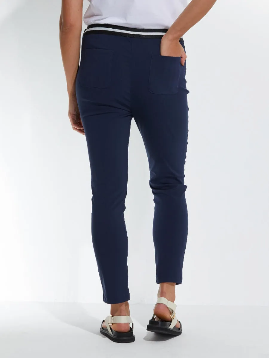 Marco Polo 7/8 Bengaline Pant - Navy