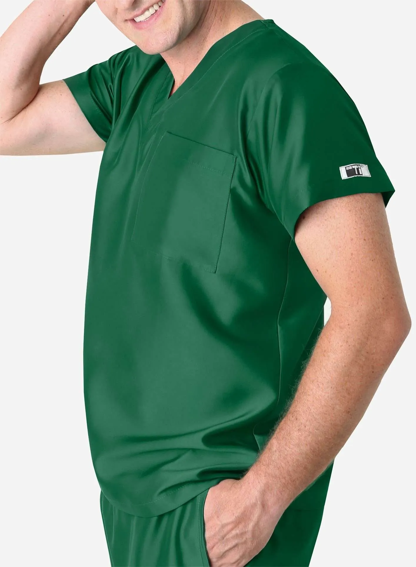 Men's Simple Scrub Top