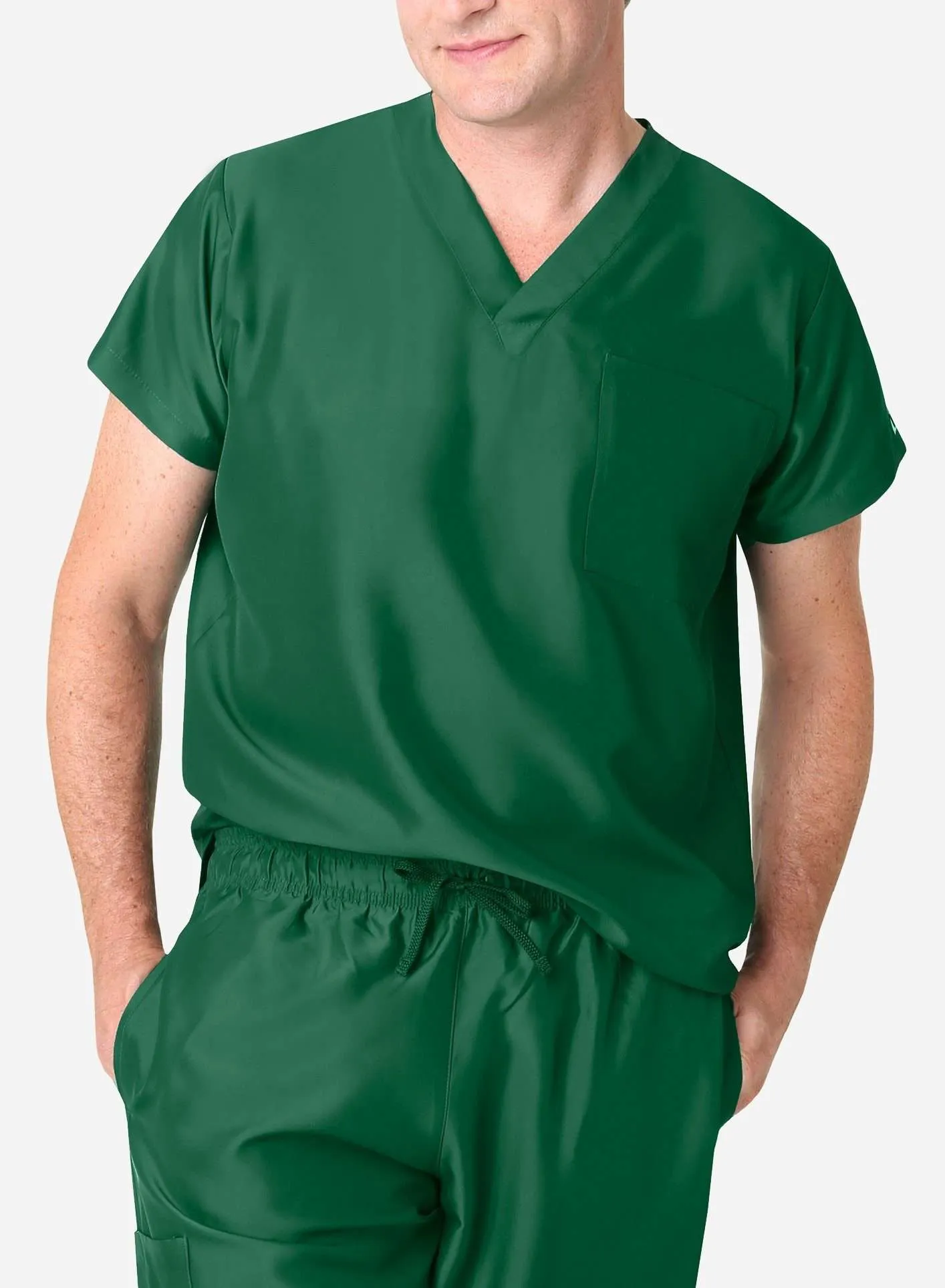 Men's Simple Scrub Top