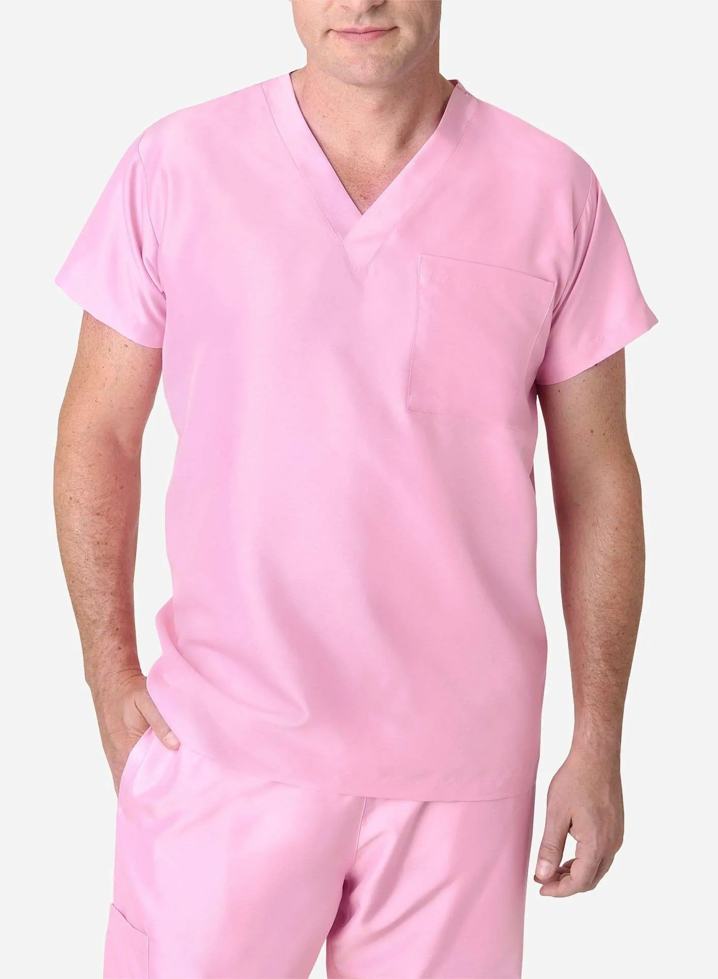 Men's Simple Scrub Top