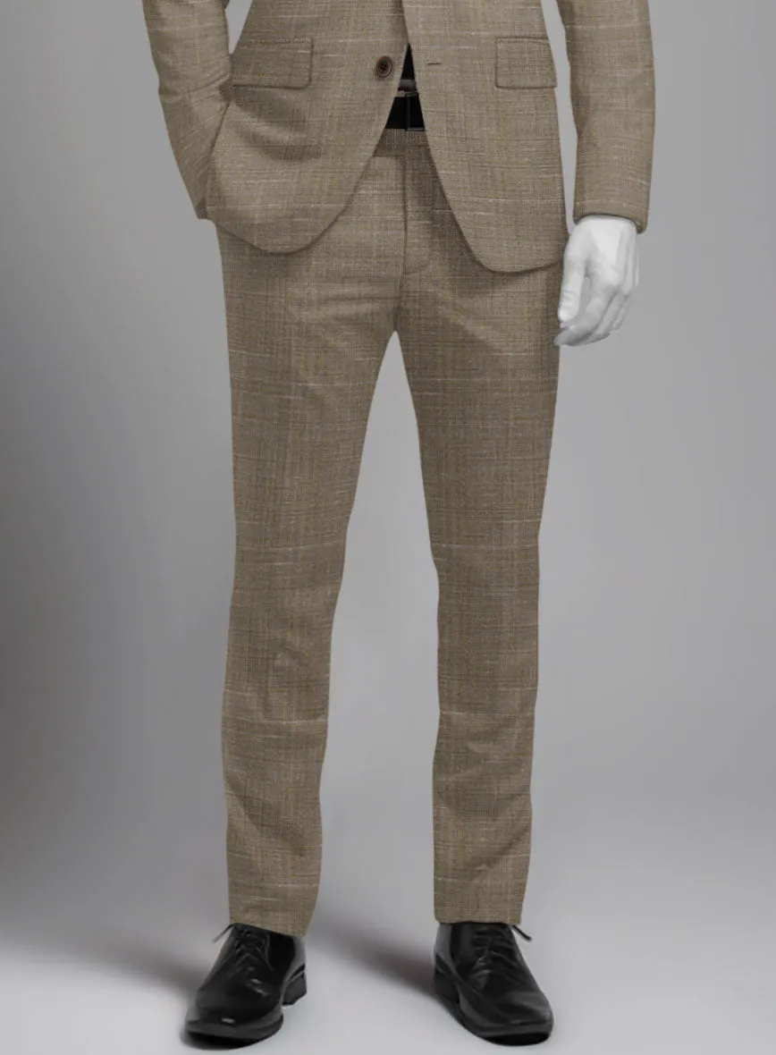 Napolean Ariel Nailhead Brown Wool Pants