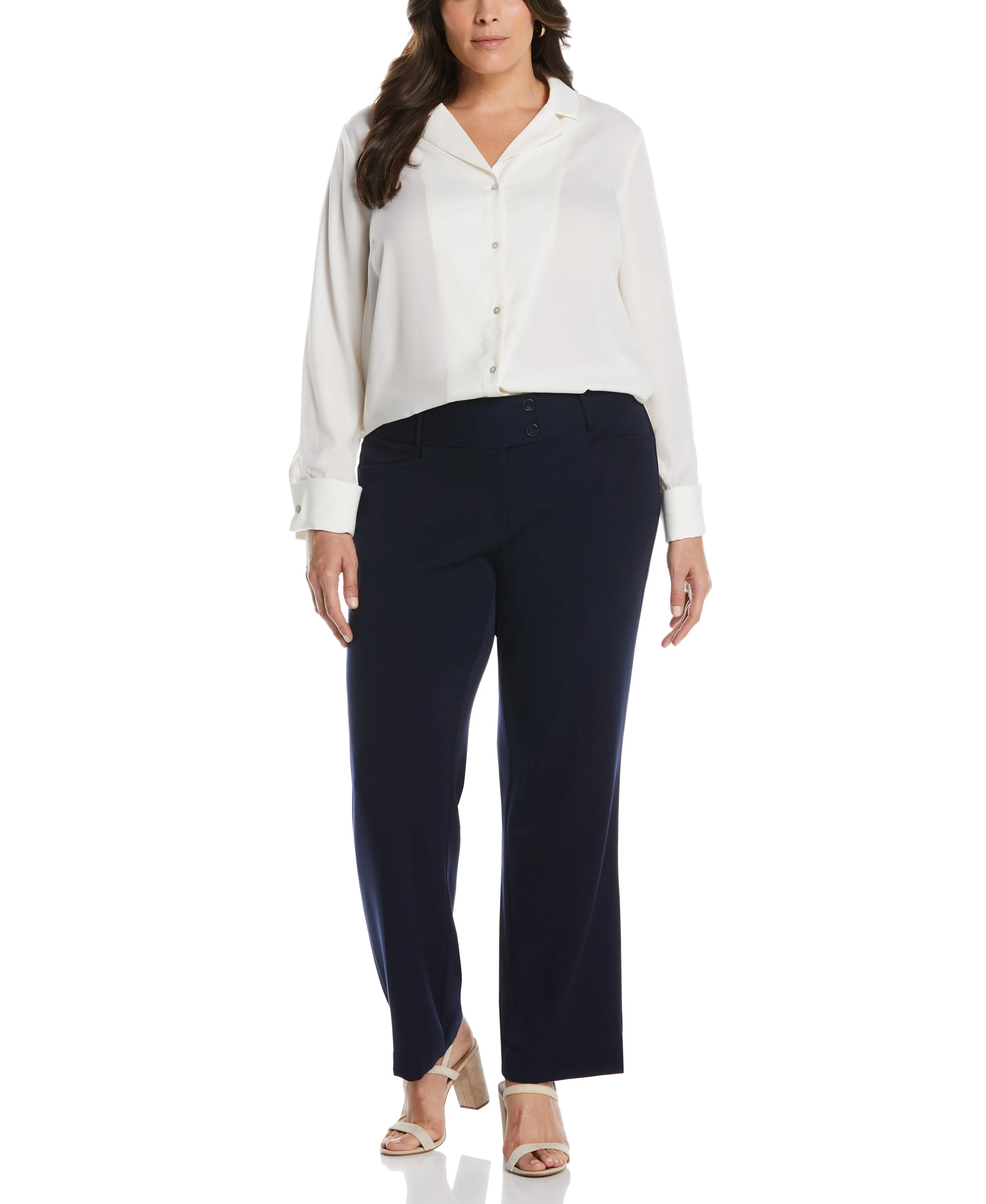 Plus Size Curvy Fit Boot Cut Pant - Curvy Fit